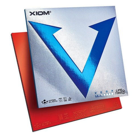 엑시옴(XIOM) 공식 본사 직영 탁구 러버 베가(VEGA) 유럽, 적색, 1개