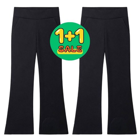 [인생바지] 여성 여름바지 밴딩 스판 부츠컷 세미나팔 1+1 특가행사