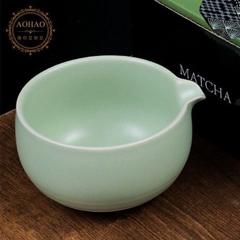 AOHAO 말차 도구 1/4/7 PCS 세트 MATCH WHISK 차선 차선립 다완, 1세트, 연두색*다완*1PCS