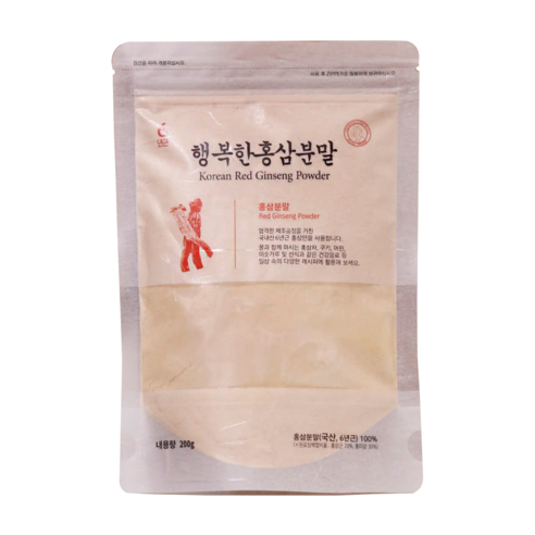 행복한 홍삼 6년근 홍삼 가루 분말 국산 100% 맛있게 먹은 솔직 후기 - 상품 이미지 1