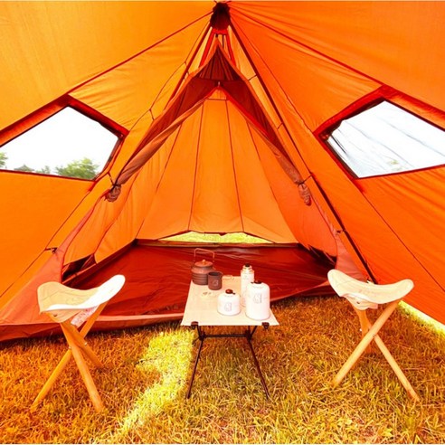 캠핑 초보도 쉽게 설치하고 편안하게 즐기는 노르디스크 트림하임5 PU 티피텐트