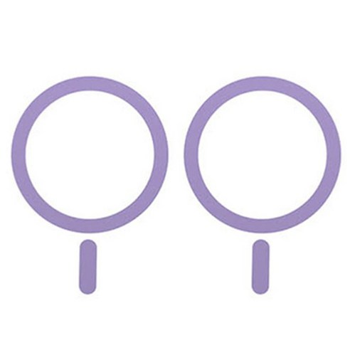 로랜텍 갤럭시 아이폰 메탈 멕세이프 플레이트 링, 퍼플, 2개