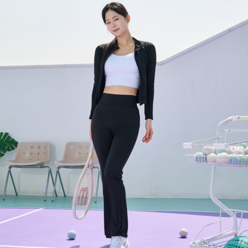 유어오브제 여성 부츠컷 레깅스 스포츠 운동 요가 요가복 필라테스 운동복 런닝 헬스 하의 이미지 3