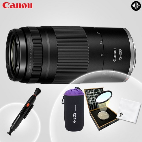 캐논 RF 75-300mm F4-5.6 + 방수파우치 +렌즈 클리닝 펜 + 슬림 MCUV 58mm 필터 + 융
