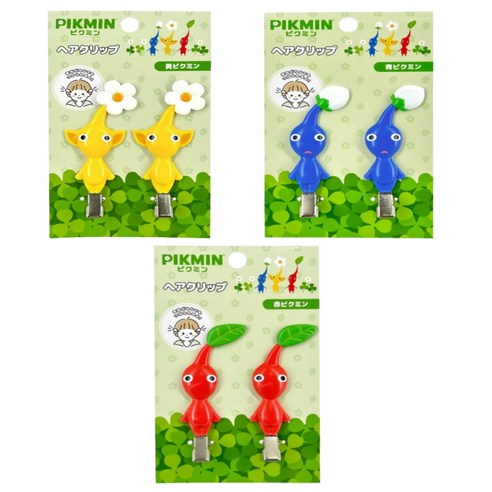 피크민 헤어핀 집게 집게핀 앞머리핀 헤어 클립 닌텐도 정품 굿즈 PIKMIN HAIR PIN