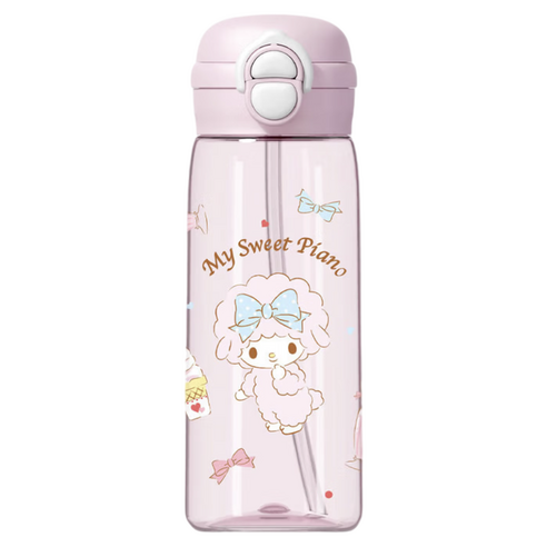 StarR 산리오 더블 드링크 텀블러, 1개, 500ml, 핑크 피아노