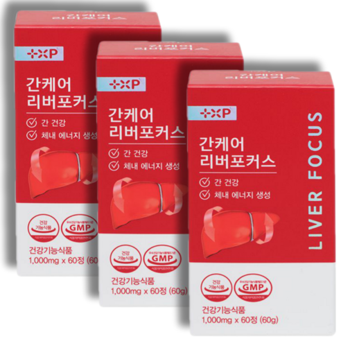 간에 좋은 고함량 밀크씨슬 실리마린 복합 비타민B 영양제 간 피로 감 활력 에너지 리버 골드 포커스, 60정, 3개