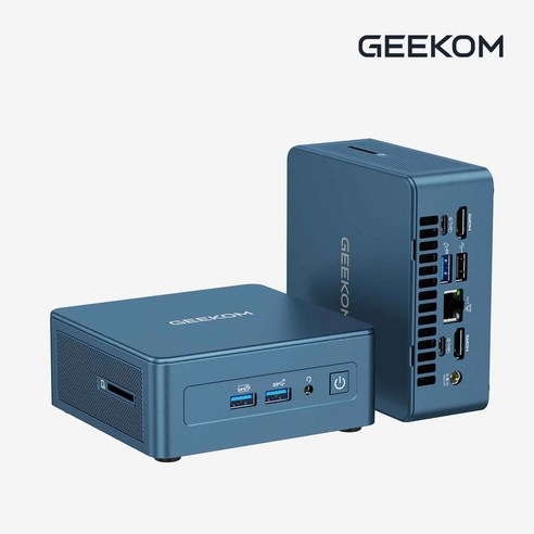 GEEKOM 미니PC IT13 (I9-13900HK / DDR4 32G / 1T NVMe / 윈도우11 Pro 포함) 기컴 사무용 기업용 미니피씨, I9-13900HK, WIN11 Pro, 1TB, 32GB, 파랑