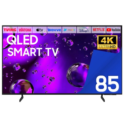 삼성전자 4K UHD QLED TV, 85Q6F, 방문설치, 벽걸이형, 214cm(85인치)