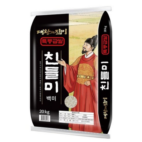 대왕의진미 국내산 백미 친들미, 20kg, 1개, 특등급