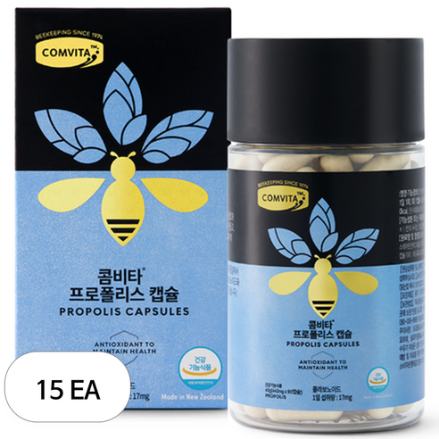 콤비타 프로폴리스 캡슐, 90정, 15개