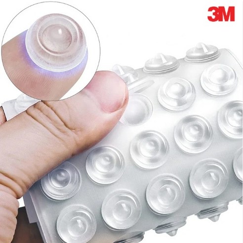 3M 충격방지 소음방지 충격흡수 투명 범퍼 스티커, 1개