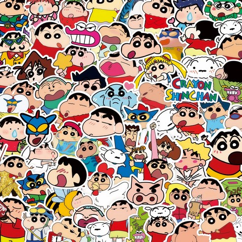 스티커 크래용신짱(짱구는 못말려) 50종 세트, 1개, 크래용신짱 스티커 01(50pcs)