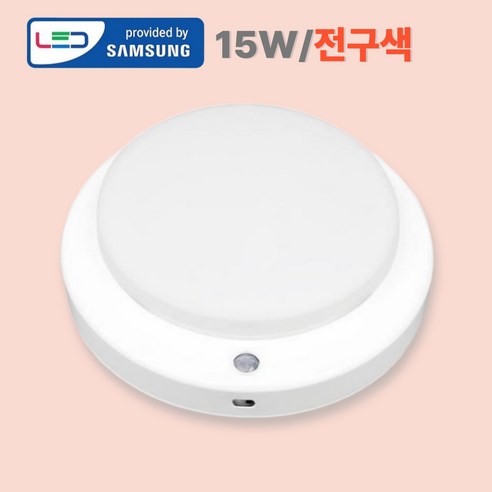 삼성 LED 스마트 센서등 15W 전구색, 전구색(노란 빛), 1개
