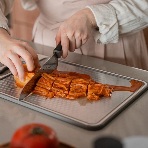 프리라벨 스텐 도마 304 양면 위생 도마 실사용 후기 | 효과 있을까? 썸네일