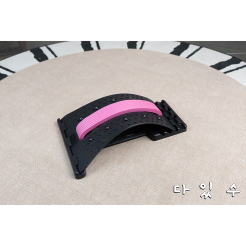 다있수 목 등 허리 스트레칭 3색 거북목 굽은 어깨 사무직 필수템, 핑크