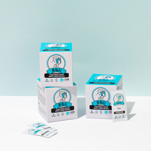 폰워시 스마트폰 전용 클리너 일회용 티슈(100매) 개봉기 | 실사용 후기 - 상품 이미지 4