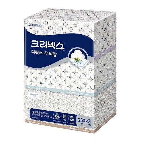크리넥스 천연펄프 각티슈 디럭스 무늬향 2겹 250매, 3개 솔직 후기 | 실사용자 리뷰 분석 - 상품 이미지 1