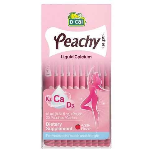 디칼 디칼 피치 리퀴드 칼슘 K2+Ca+D3 사과맛 20개입, 1개, 360ml
