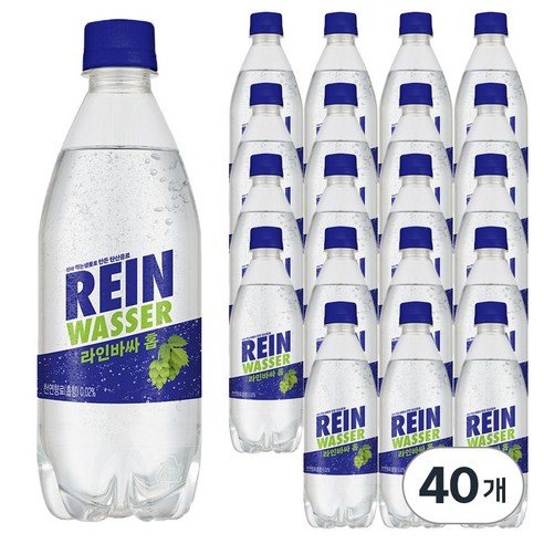 라인바싸 탄산음료 홉, 40개, 500ml