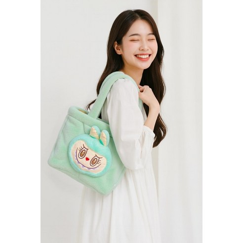 hybe 라부부 토트백 대용량 숄더백