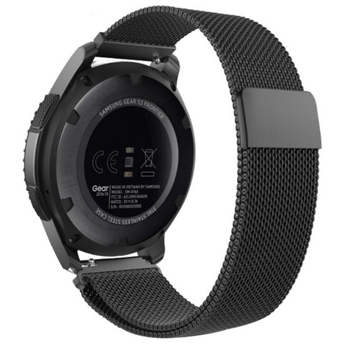 더조은셀러 갤럭시워치3 시계줄 밴드 밀레니즈 루프 자석 41 mm, 갤럭시워치3 45mm - 블랙, 1개