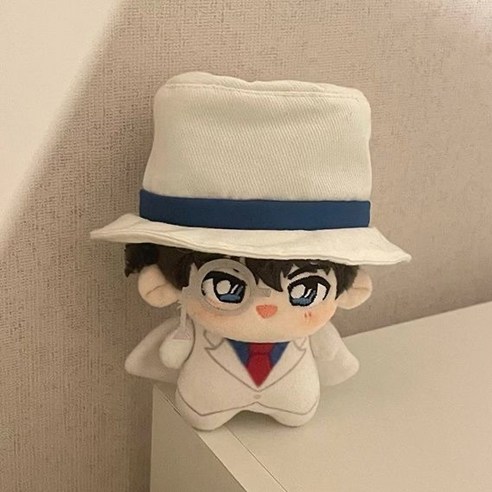 명탐정 코난 인형 키링 에도가와 코난 캐릭터 봉제 키홀더, 1개, 괴도키드, 10cm