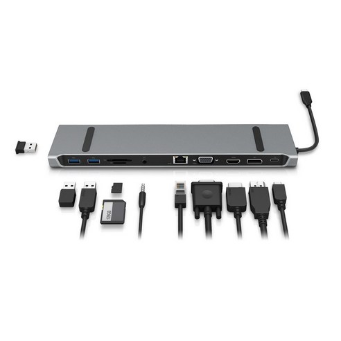 아이피타임 UC311Nstation C타입 멀티포트 도킹 스테이션, 화이트