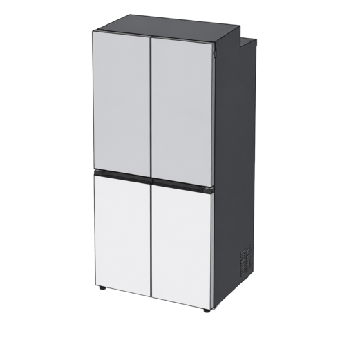 LG전자 디오스 오브제컬렉션 냉장고 Fit & Max 그레이+화이트 613L M626MRQ032S 2등급 2025년 기사님설치 폐가전무상수거