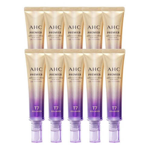 AHC Peurimieo Ampoule A Cream Packets Peseu Rain Tateuning (+1 ml Saempeul 1 Sheets Jeungjeong ), 10 Pack , 40 ml (AHC 프리미어 앰플 아이크림 포 페이스 라인 타이트닝 (+1ml 샘플 1매 증정), 10개, 40ml)