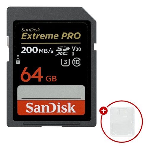 샌디스크 익스트림 프로 SD메모리카드 Extreme PRO UHS-I SDXX + SD카드 케이스 - SD카드 | 쿠팡