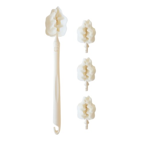 피코앤루비 리필형 젖병솔 텀블러 물병 세척솔, 코지크림 / 젖병솔 (본품1p+리필3p), 1세트