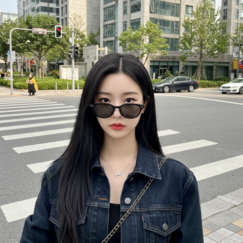 편광+UV차단 99.9% 셀링스타일 남녀공용 선글라스 안경 고급케이스 클리너 포함 썬글라스 이미지 2