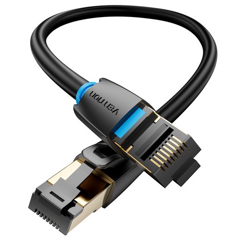 벤션 CAT8 SFTP 랜선 초고속 인터넷 랜케이블, 블랙, 1개, 10m