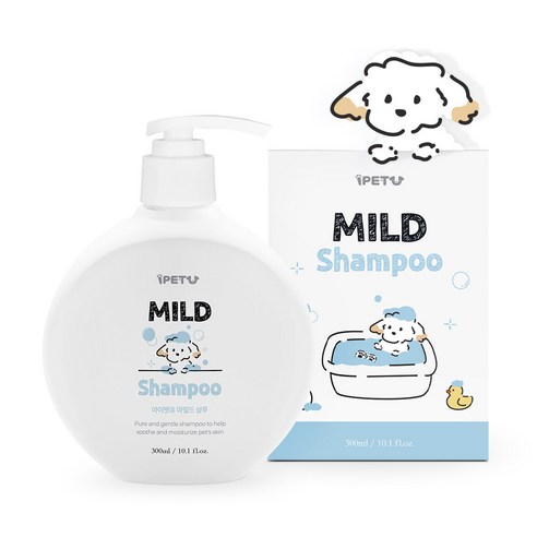 퓨어바이오 아이펫유 마일드 저자극 강아지 샴푸, 1개, 300ml