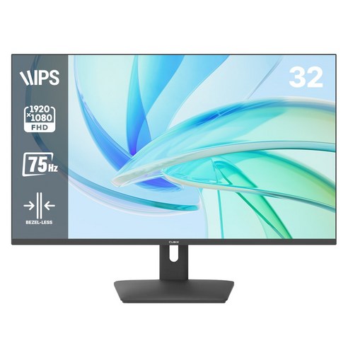 큐빅스 32인치 FHD 모니터 IPS패널 75HZ 게이밍 내장스피커 CX-320F75 무결점