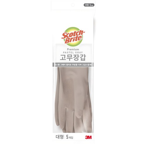 스카치브라이트 프리미엄 고무장갑 5개입