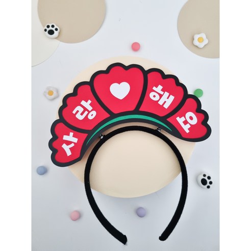 대왕 카네이션 머리띠 단체선물, 감사해요