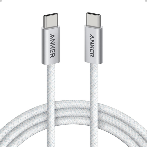 앤커 240W 초고속 C타입 1.5m 케이블, 1개, 화이트 1.5m