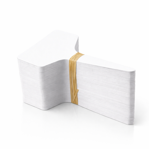 식물 이름표 화분 라벨 꽂이 6x10cm 대형 플라스틱 네임택, 화이트100개