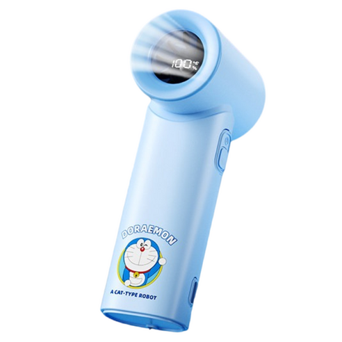 락 도라에몽 미니 휴대 고속 선풍기 N610, 블루