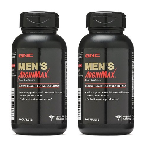 GNC 멘스 아르긴맥스 섹슈얼 헬스 포뮬러 캐플렛, 90정, 2개
