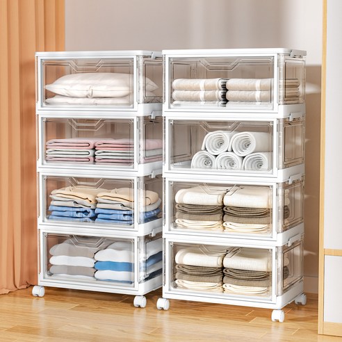 폴딩 수납장 리빙박스 수납 정리함 후기 분석 - 다양한 색상 및 옵션