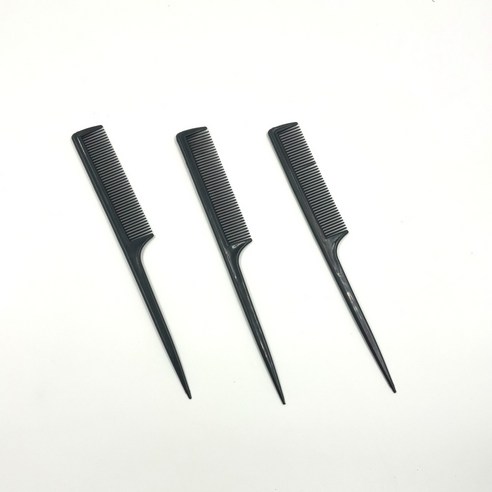 다용도 머리빗 21cm, 1개, 검정