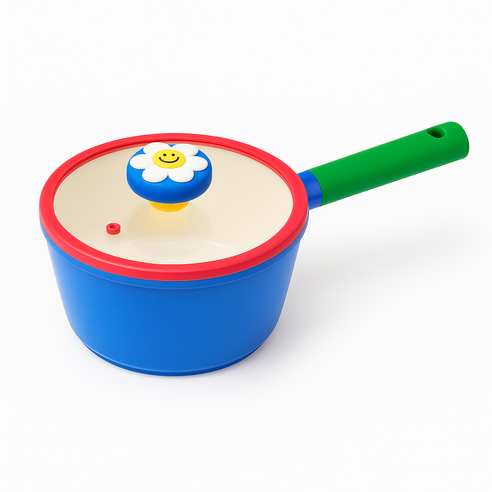 PicknGO 글라스락x위글위글 편수 냄비 18cm