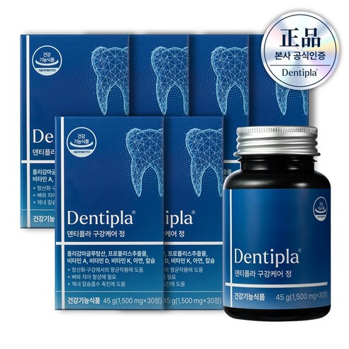 덴티플라 구강케어 정, 30정, 6박스