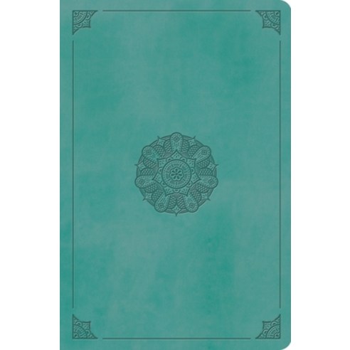 (영문도서)ESV Value Compact Bible Red Letter (Trutone Turquoise Emblem Design) Imitation Leather, Crossway, English, 9798874902896