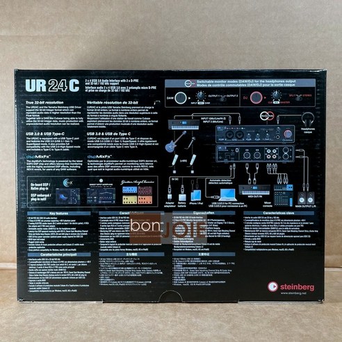 Steinberg UR24C 2x4 USB 3.0 音訊介面32-bit 192kHz 錄音介面- DJ