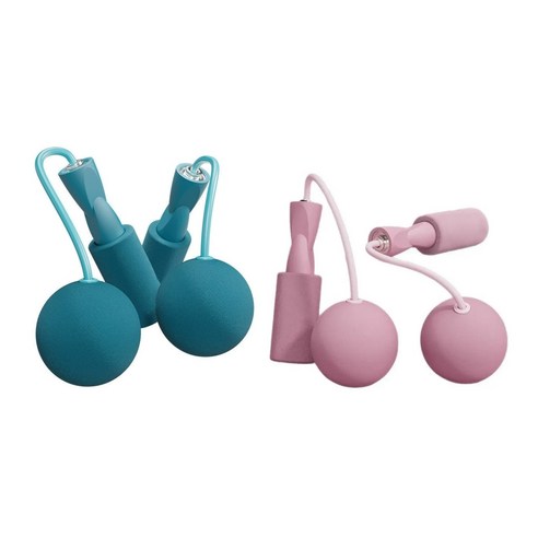 줄없는 무선 유산소 다이어트 홈트레이닝 줄넘기 세트, 1세트, 블루+핑크