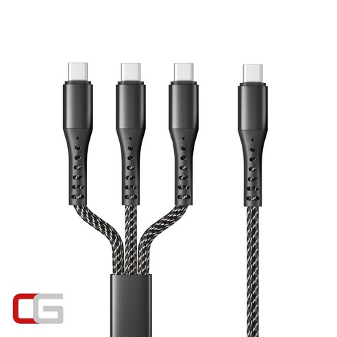 3 way 충전 케이블 3-IN-1 C타입 USB CtoC CABLE (길이 1M)